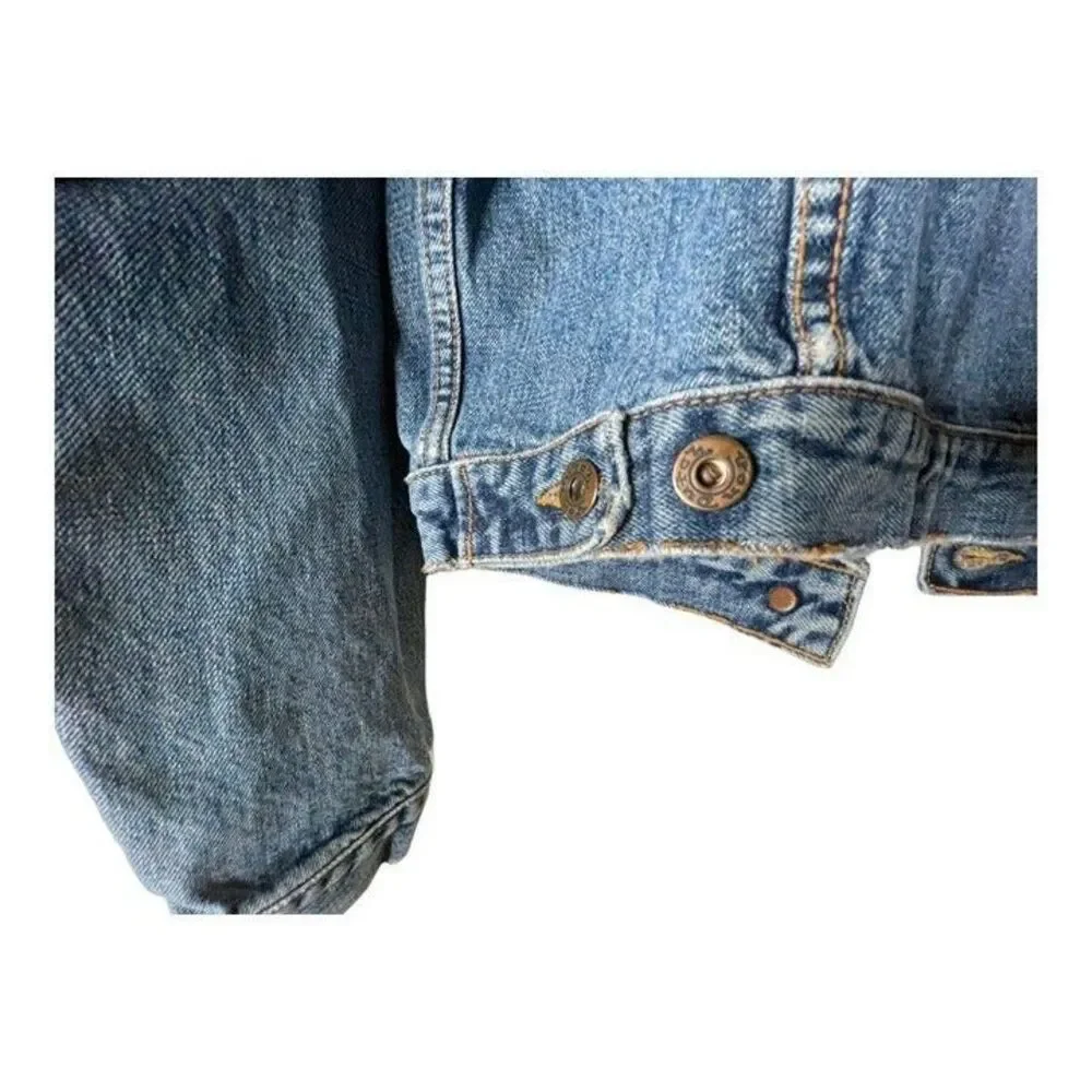 Von Dutch Jean Denim Jacket Woman’s Size M Garage Y2K - Picture 9 of 12